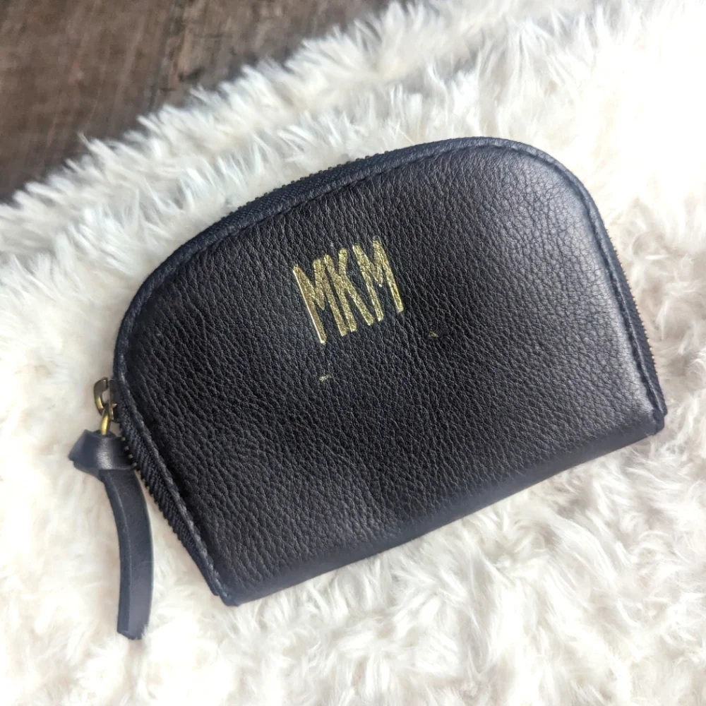 MADEWELL The Zip Wallet Genuine Leather monogram